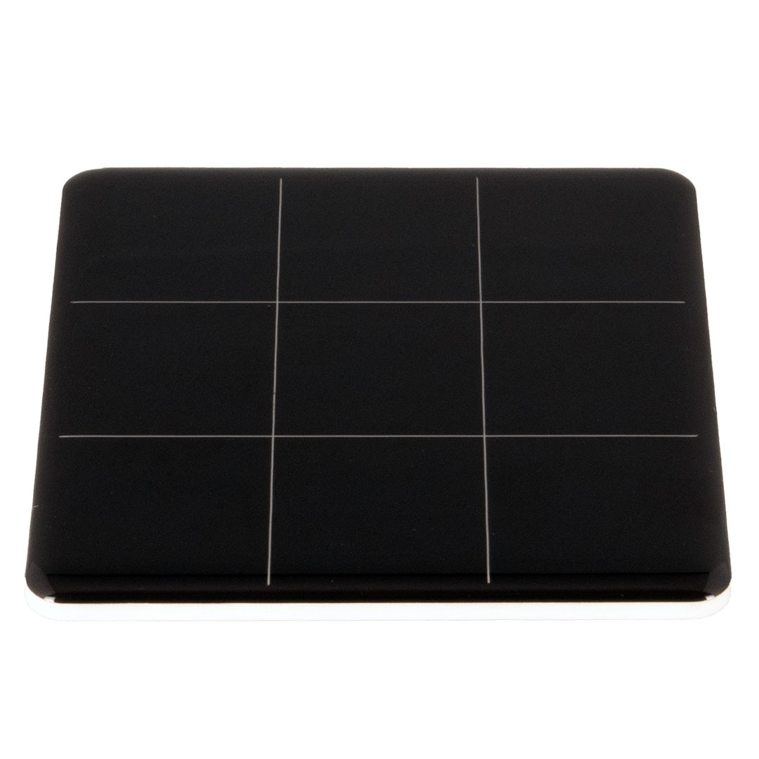 Tic Tac Toe Coaster - Black with White Game Pieces