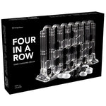 Load image into Gallery viewer, Acrylic Four In A Row Game - Clear with Black and Frosted Game Pieces
