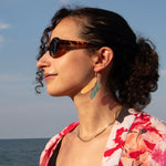 Load image into Gallery viewer, Iridescent Acrylic Dragonfly Wing Earrings - 2.75 inch
