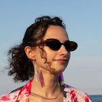 Load image into Gallery viewer, Iridescent Acrylic Dragonfly Wing Earrings - 3.75 inch
