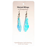 Load image into Gallery viewer, Iridescent Acrylic Hornet Wing Earrings - 2.75 inch
