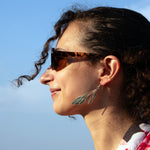 Load image into Gallery viewer, Iridescent Acrylic Hornet Wing Earrings - 2.75 inch
