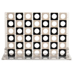 Load image into Gallery viewer, Acrylic Four In A Row – &lt;i&gt;Inversion Collection&lt;i&gt; – Clear, Black and Smoky
