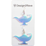 Load image into Gallery viewer, Iridescent Acrylic Genie Lamp Earrings
