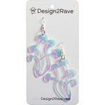 Load image into Gallery viewer, Iridescent Acrylic Mushroom Cluster Earrings
