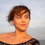 Load image into Gallery viewer, Iridescent Acrylic and Resin Insect Wing Earrings - Cicada
