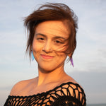 Load image into Gallery viewer, Iridescent Acrylic and Resin Insect Wing Earrings - Grasshopper
