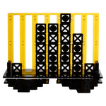 Load image into Gallery viewer, Acrylic Four In A Row – &lt;i&gt;Roman Lattice Collection&lt;i&gt; – Black and Gold
