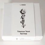 Load image into Gallery viewer, Titanium Tarot Earrings - I. Mage
