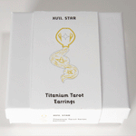 Load image into Gallery viewer, Titanium Tarot Earrings - XVII. Star
