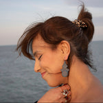 Load image into Gallery viewer, Titanium Tarot Earrings - XVIII. Moon
