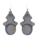 Load image into Gallery viewer, Titanium Tarot Earrings - XVIII. Moon
