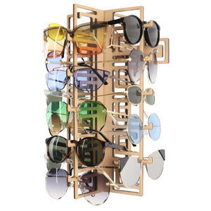 Wall Mounted Cherry Sunglasses Rack - 15-Pair - Chinoiserie Collection
