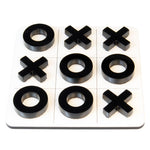 Load image into Gallery viewer, Tic Tac Toe Coaster - White with Black Game Pieces
