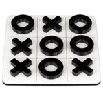 Load image into Gallery viewer, Tic Tac Toe Coaster - White with Black Game Pieces
