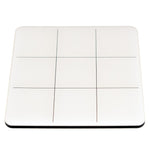 Load image into Gallery viewer, Tic Tac Toe Coaster - White with Black Game Pieces
