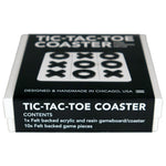 Load image into Gallery viewer, Tic Tac Toe Coaster - White with Black Game Pieces
