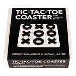 Load image into Gallery viewer, Tic Tac Toe Coaster - White with Black Game Pieces
