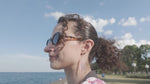 Load and play video in Gallery viewer, Iridescent Acrylic Grasshopper Wing Earrings - 2.75 inch
