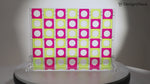 Load and play video in Gallery viewer, Acrylic Four In A Row – &lt;i&gt;Inversion Collection&lt;i&gt; – Clear, Fluorescent Pink and Yellow
