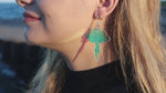Load and play video in Gallery viewer, Iridescent Acrylic Cloud and Lightning Bolt Earrings

