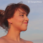 Load and play video in Gallery viewer, Iridescent Acrylic and Resin Insect Wing Earrings - Cicada
