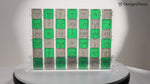Load and play video in Gallery viewer, Acrylic Four In A Row – &lt;i&gt;Digital Rain&lt;i&gt; – Clear, Green and Gray
