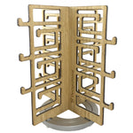 Load image into Gallery viewer, Video of Rotating Bamboo Sunglasses Rack - 12-Pair - Chinoiserie Collection
