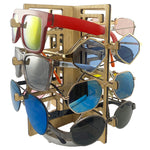 Load image into Gallery viewer, Video of Rotating Bamboo Sunglasses Rack - 12-Pair - Chinoiserie Collection
