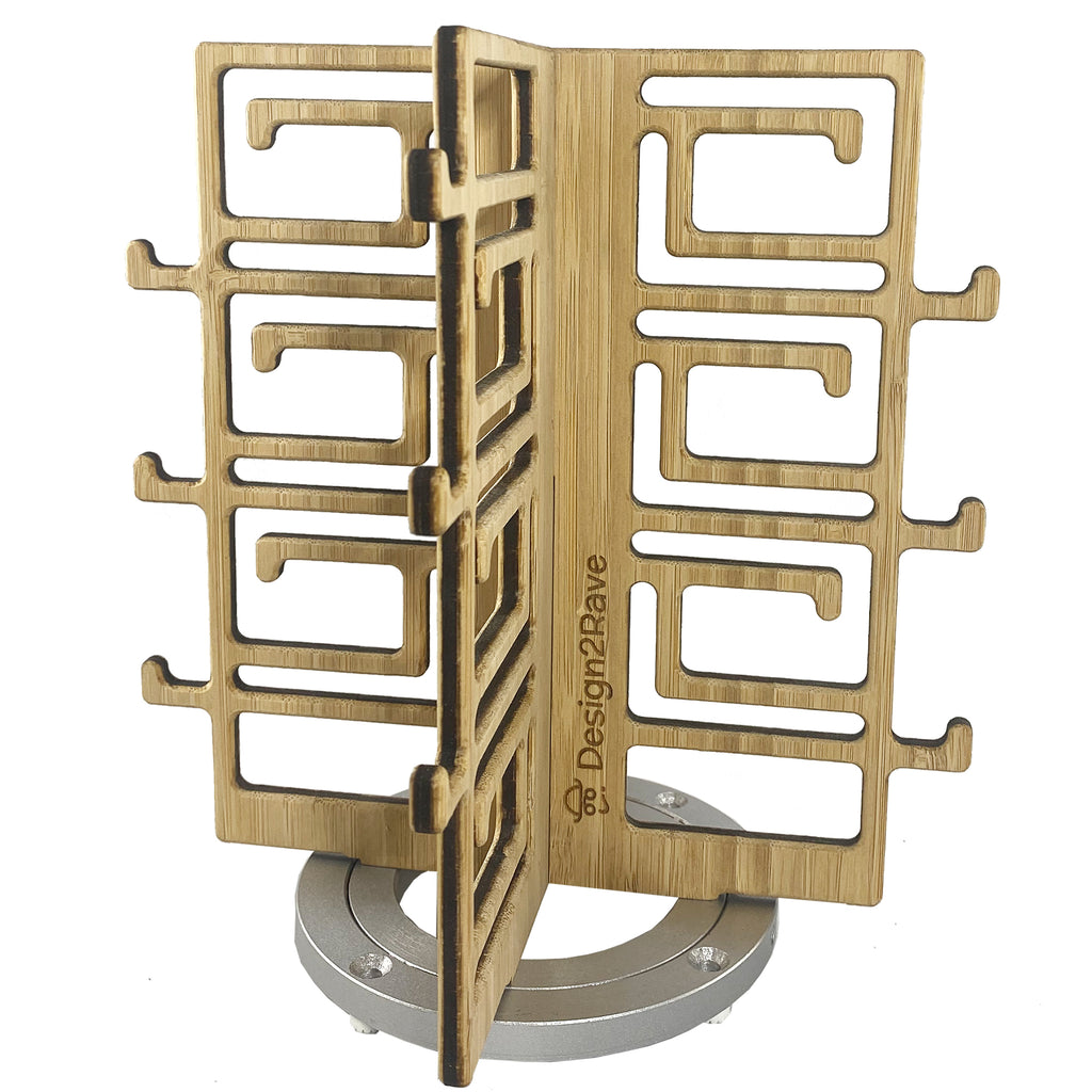 Video of Rotating Bamboo Sunglasses Rack - 12-Pair - Chinoiserie Collection