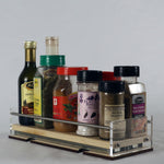 Load image into Gallery viewer, Double Wide 1 Layer 12.75&quot; Deep Sliding Spice Rack
