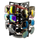 Load image into Gallery viewer, Rotating Wood Sunglasses Rack - 12-Pair - Dancer Collection

