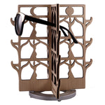 Load image into Gallery viewer, Rotating Maple Sunglasses Rack - 12-Pair - Dancer - with one pair of eyeglasses
