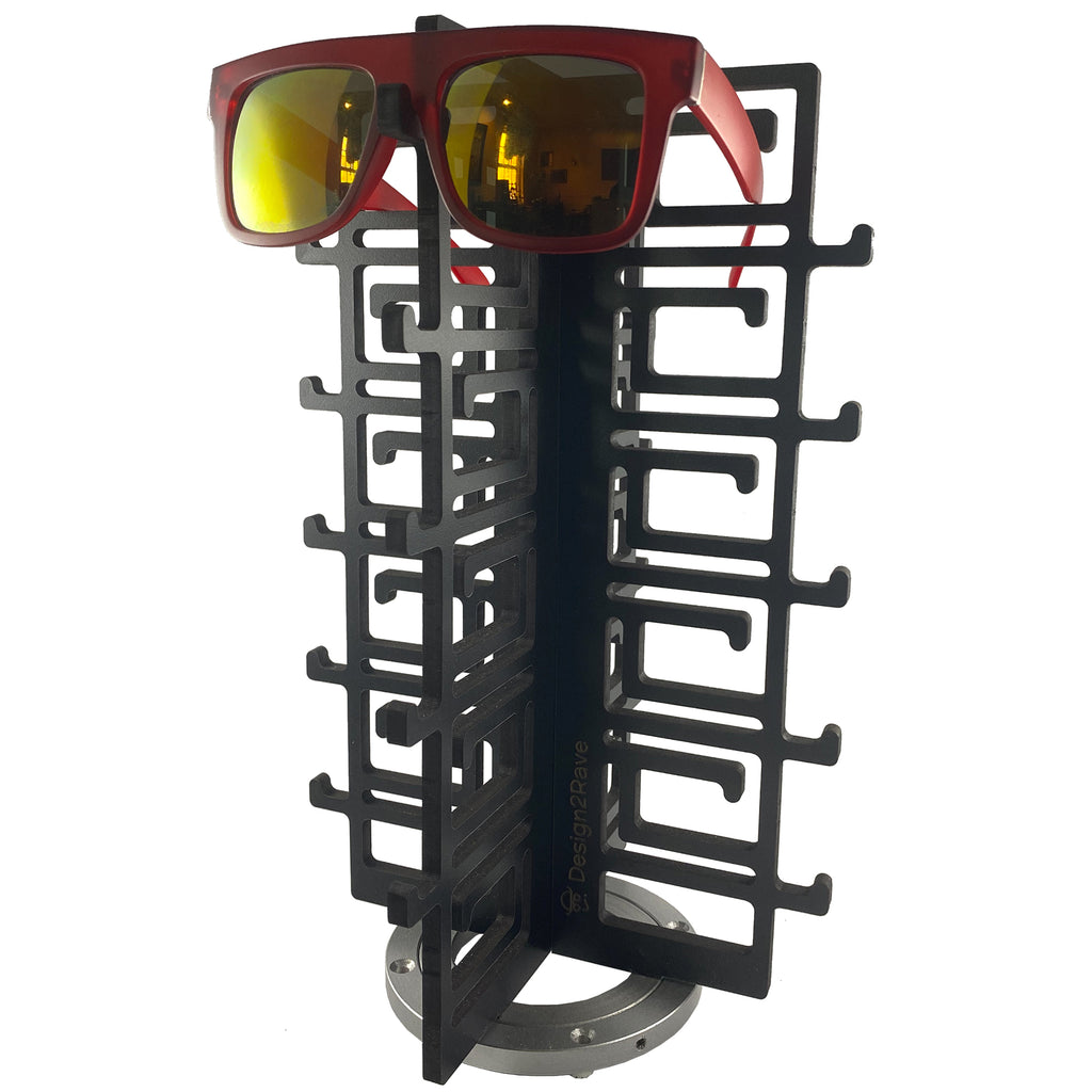 Rotating Wood Sunglasses Rack - 20-Pair - Chinoiserie Collection ...