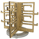 Load image into Gallery viewer, Video of Rotating Bamboo Sunglasses Rack - 8-Pair - Chinoiserie Collection
