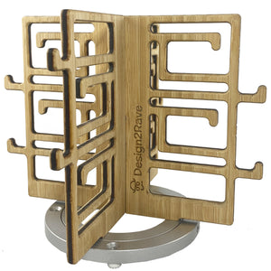 Video of Rotating Bamboo Sunglasses Rack - 8-Pair - Chinoiserie Collection