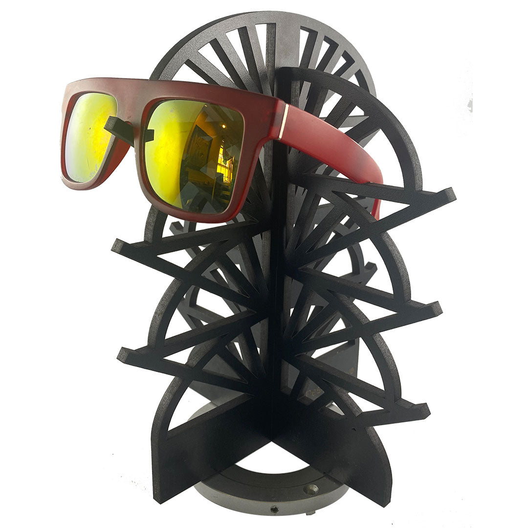 Rotating Wood Sunglasses Rack - 12-Pair – Art Deco Collection