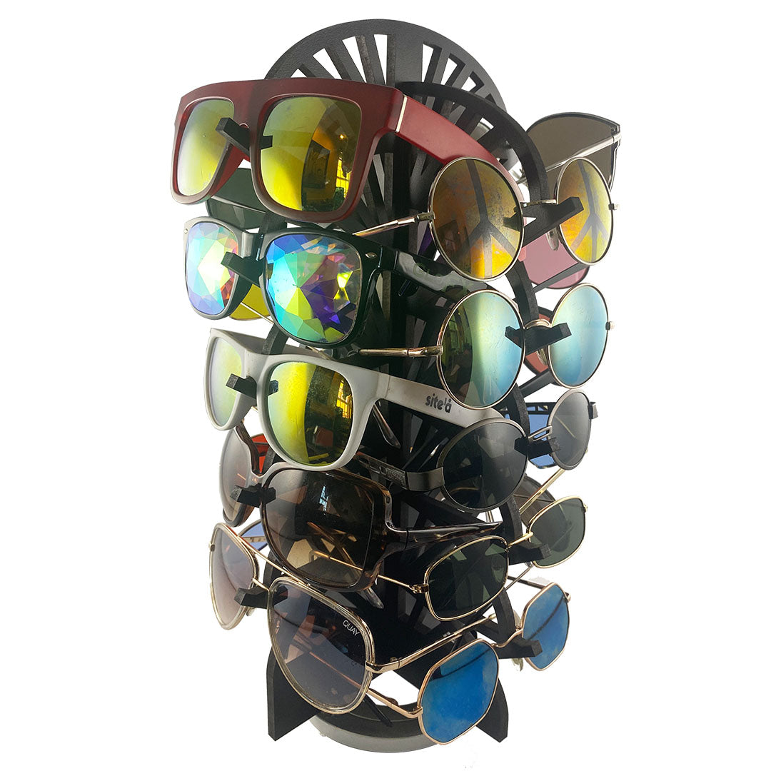Rotating Wood Sunglasses Rack - 20-Pair – Art Deco Collection