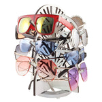 Load image into Gallery viewer, Rotating White Wood Sunglasses Rack - 12-Pair - Art Deco Collection
