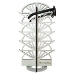 Load image into Gallery viewer, Rotating White Wood Sunglasses Rack - 20-Pair - Art Deco Collection
