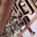 Load image into Gallery viewer, Bamboo Rotating Jewelry Organizer – Chinoiserie Collection - Close Up of Moveable Clips
