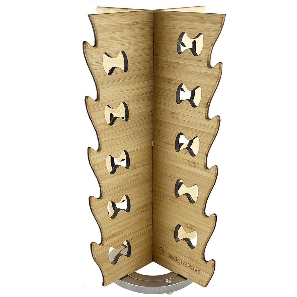 Bamboo Rotating Sunglasses Rack -  20-Pair – Wavy Collection