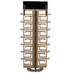 Load image into Gallery viewer, Rotating Bamboo Sunglasses Rack - 28-Pair with Mirror  - Chinoiserie Collection
