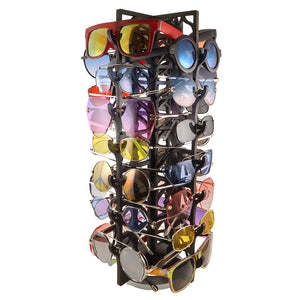 Rotating Black Sunglasses Rack - 28-Pair - Dancer Collection
