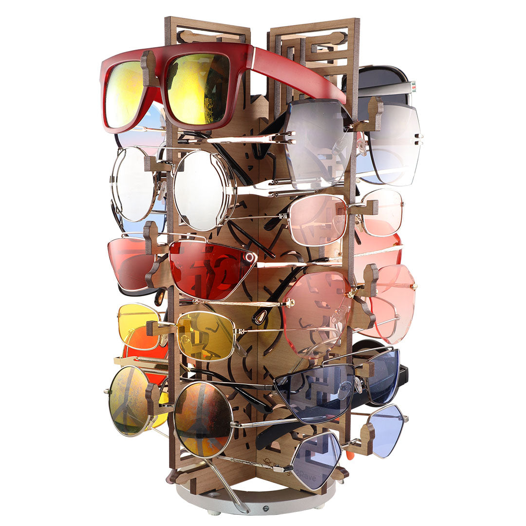 Rotating Cherry Sunglasses Rack - 20-Pair - Medusa Collection