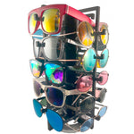 Load image into Gallery viewer, Wood Rotating Jewelry Organizer – Chinoiserie Collection with sample sunglasses
