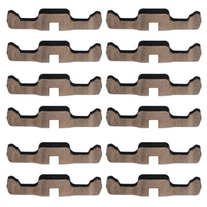 Solid walnut moveable clips