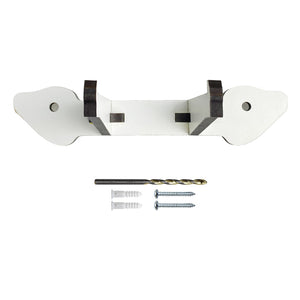 Wall mounting bracket, wall anchors, screws and drywall drill bit
