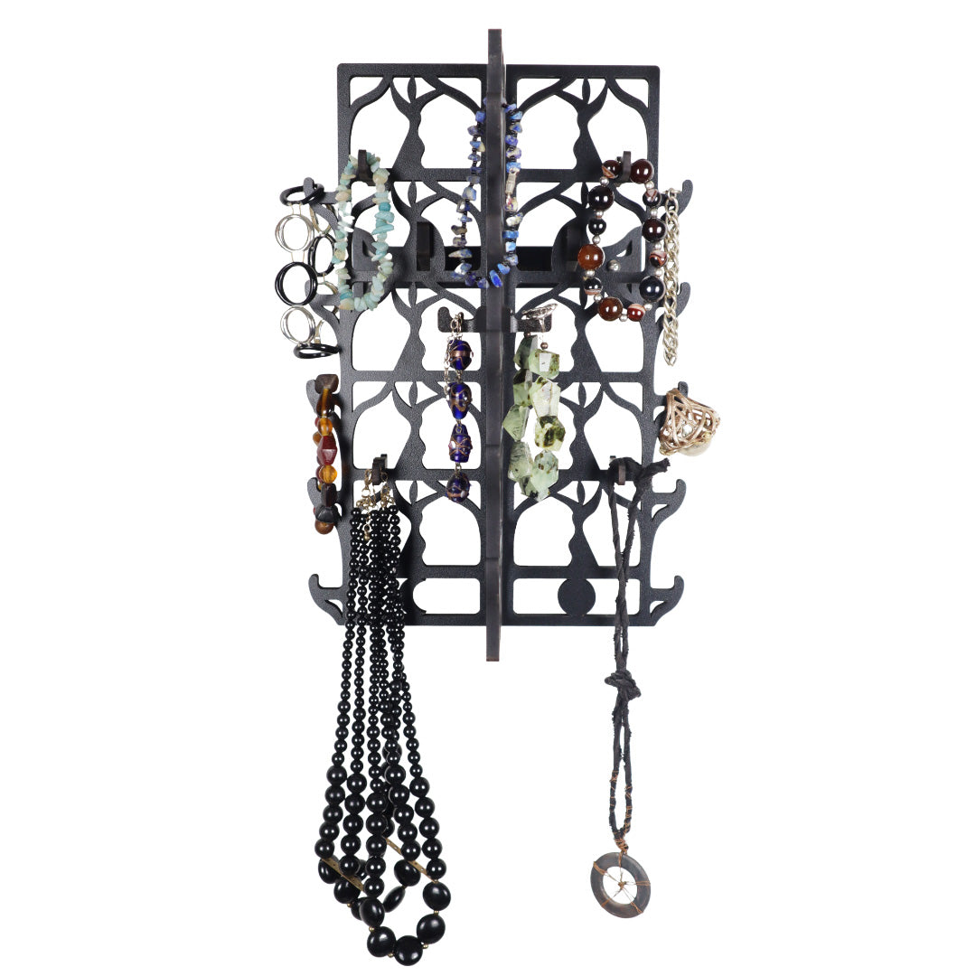 Wall Mounted Jewelry Organizer - Black - Dancer Collection