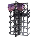 Load image into Gallery viewer, Wall Mounted Black Wood Sunglasses Rack - 15-Pair - Dancer Collection
